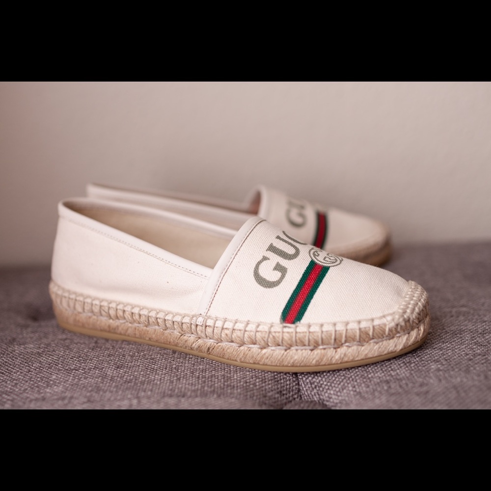 Gucci canvas espadrille, size 6.5 new with tags!!! - Picture 2 of 8